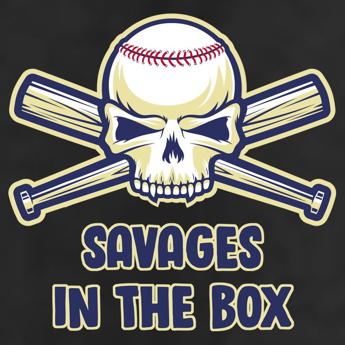 Baseball Skull Savages In The Box Adult Drive Performance Visor