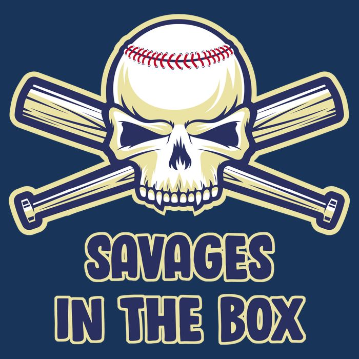 Baseball Skull Savages In The Box Zip Tote Bag