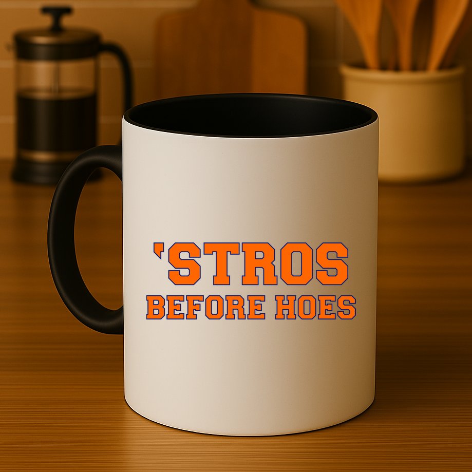 Baseball 'Stros Before Hoes Houston Mug