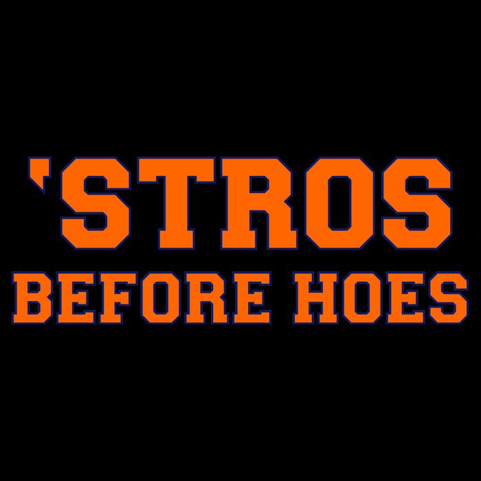 Baseball 'Stros Before Hoes Houston Wool Snapback Cap