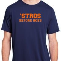 Baseball 'Stros Before Hoes Houston Adult ChromaSoft Performance T-Shirt