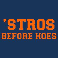Baseball 'Stros Before Hoes Houston Drawstring Bag