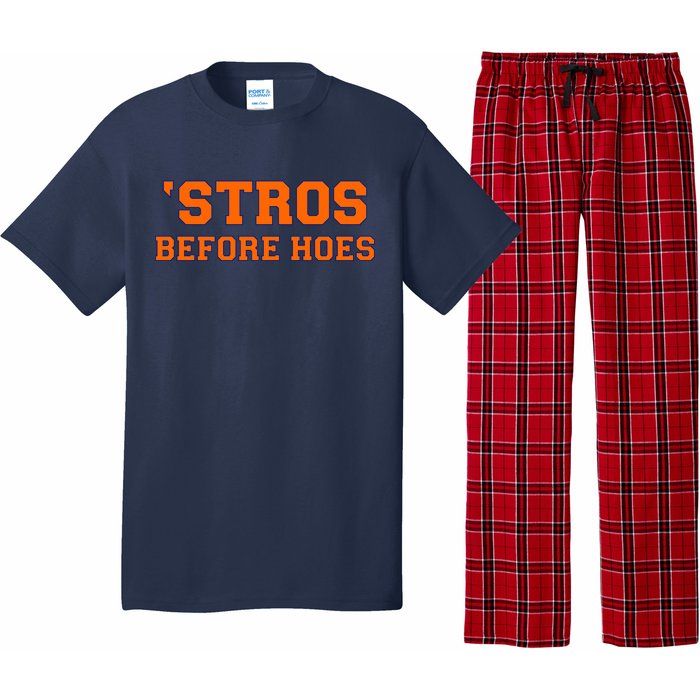 Baseball 'Stros Before Hoes Houston Pajama Set