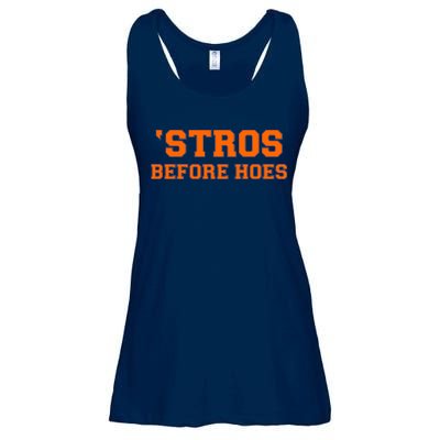 Baseball 'Stros Before Hoes Houston Ladies Essential Flowy Tank