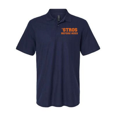 Baseball 'Stros Before Hoes Houston Softstyle Adult Sport Polo