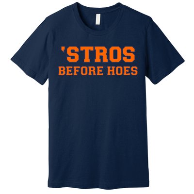 Baseball 'Stros Before Hoes Houston Premium T-Shirt