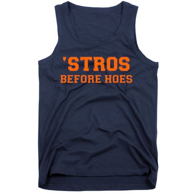 Baseball 'Stros Before Hoes Houston Tank Top