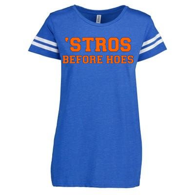 Baseball 'Stros Before Hoes Houston Enza Ladies Jersey Football T-Shirt