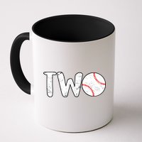 Baseball Two Years Old 2nd Birthday Mug