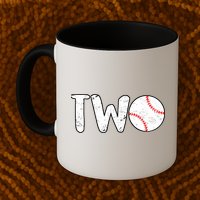 Baseball Two Years Old 2nd Birthday Mug