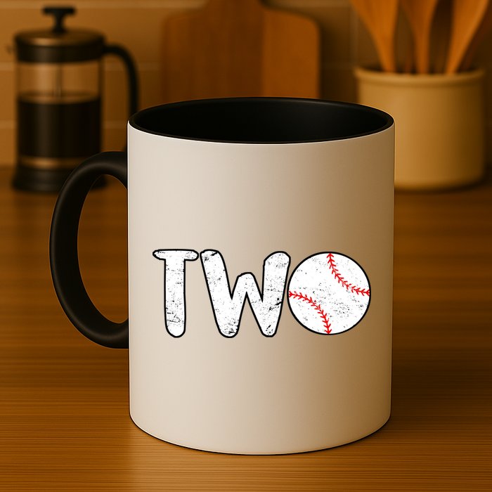 Baseball Two Years Old 2nd Birthday Mug