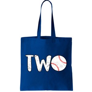 Baseball Two Years Old 2nd Birthday Tote Bag