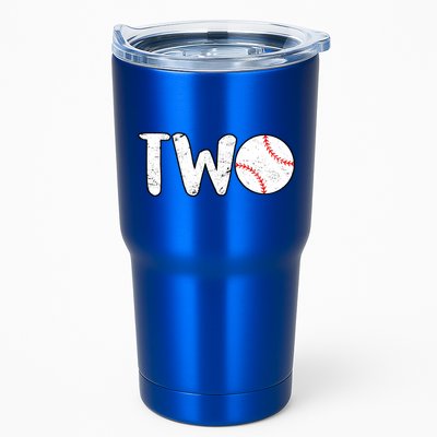 Baseball Two Years Old 2nd Birthday Tumbler
