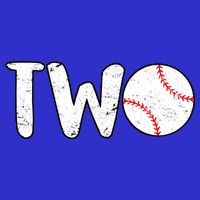 Baseball Two Years Old 2nd Birthday Poster
