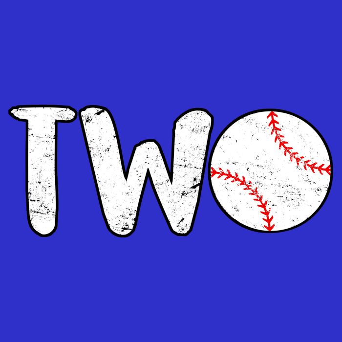 Baseball Two Years Old 2nd Birthday Poster