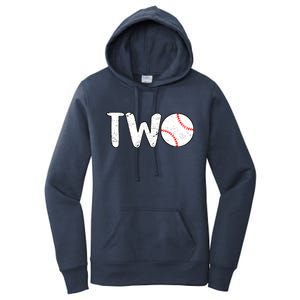 Baseball Two Years Old 2nd Birthday Women's Pullover Hoodie