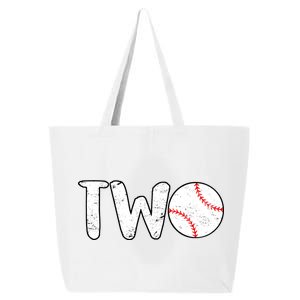 Baseball Two Years Old 2nd Birthday 25L Jumbo Tote