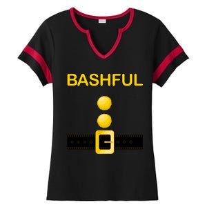 Bashful Dwarf Costume Ladies Halftime Notch Neck Tee