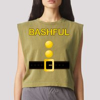 Bashful Dwarf Costume Garment-Dyed Women's Muscle Tee