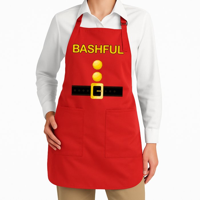 Bashful Dwarf Costume Full-Length Apron With Pockets