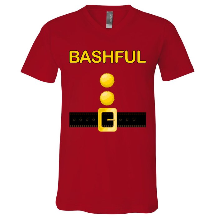 Bashful Dwarf Costume V-Neck T-Shirt