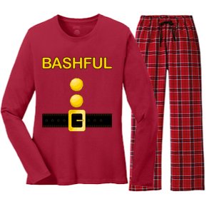 Bashful Dwarf Costume Women's Long Sleeve Flannel Pajama Set 