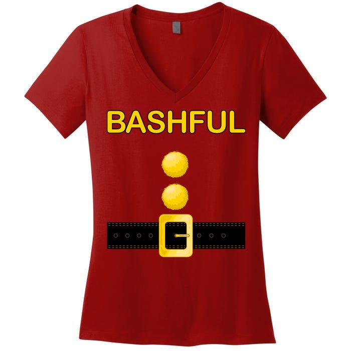 Bashful Dwarf Costume Women's V-Neck T-Shirt