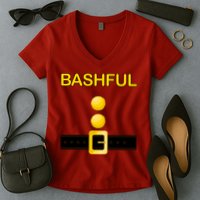 Bashful Dwarf Costume Women's V-Neck T-Shirt