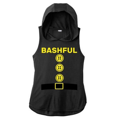 Bashful Dwarf Halloween Costume Ladies PosiCharge Tri-Blend Wicking Draft Hoodie Tank