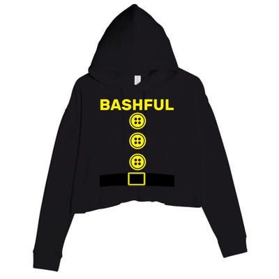 Bashful Dwarf Halloween Costume Crop Fleece Hoodie