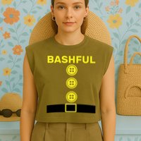 Bashful Dwarf Halloween Costume Garment-Dyed Women's Muscle Tee
