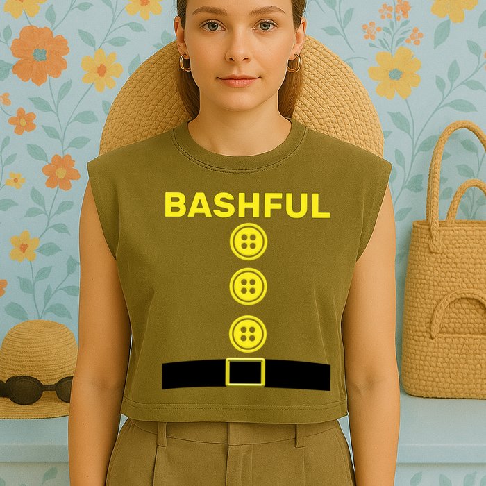 Bashful Dwarf Halloween Costume Garment-Dyed Women's Muscle Tee