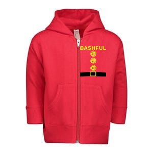 Bashful Dwarf Halloween Costume Toddler Zip Fleece Hoodie