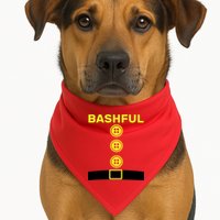 Bashful Dwarf Halloween Costume USA-Made Doggie Bandana