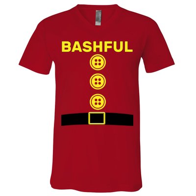 Bashful Dwarf Halloween Costume V-Neck T-Shirt