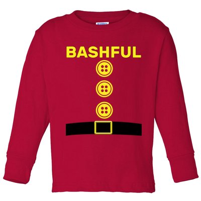Bashful Dwarf Halloween Costume Toddler Long Sleeve Shirt