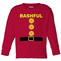 Bashful Dwarf Halloween Costume Toddler Long Sleeve Shirt
