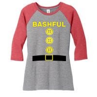 Bashful Dwarf Halloween Costume Women's Tri-Blend 3/4-Sleeve Raglan Shirt