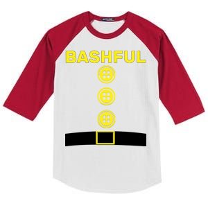 Bashful Dwarf Halloween Costume Kids Colorblock Raglan Jersey