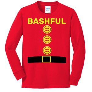 Bashful Dwarf Halloween Costume Kids Long Sleeve Shirt