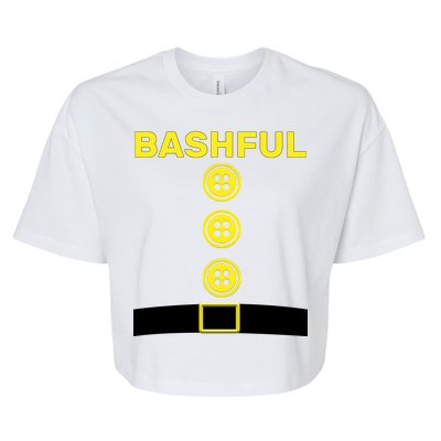 Bashful Dwarf Halloween Costume Bella+Canvas Jersey Crop Tee