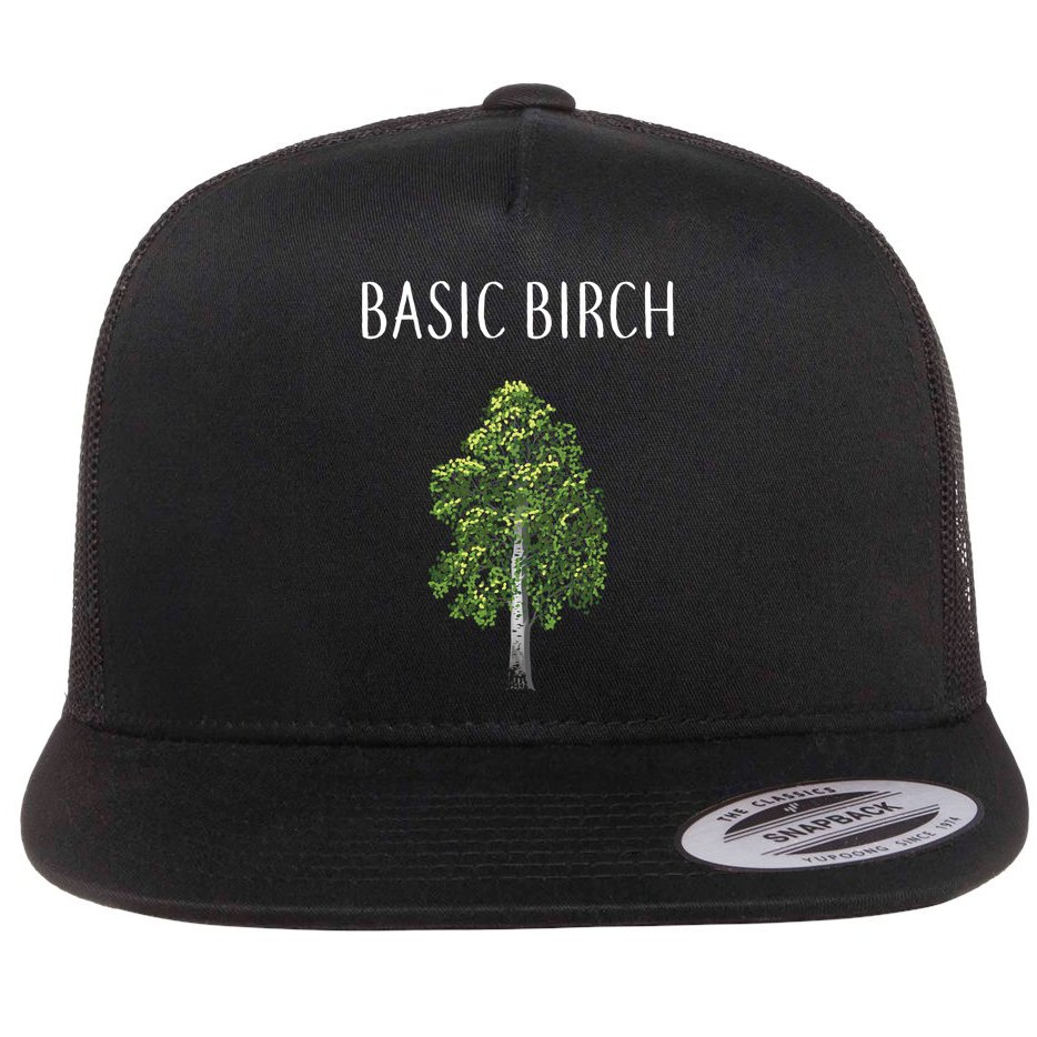 Basic Birch Flat Bill Trucker Hat