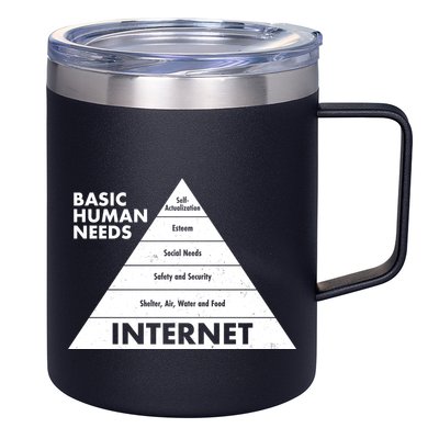 Basic Human Needs Pyramid  12oz Stainless Steel Coffee Mug