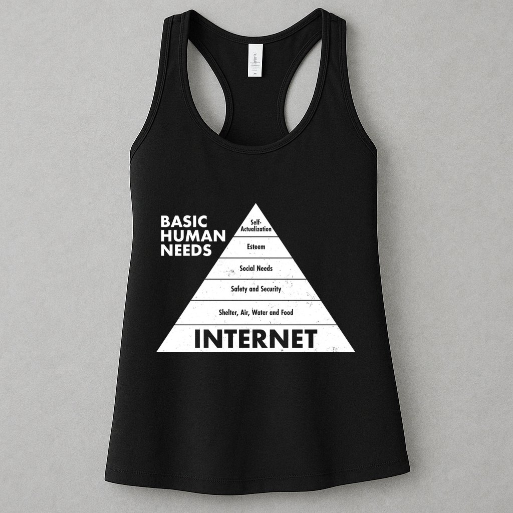 Basic Human Needs Pyramid  Womens Tank Top