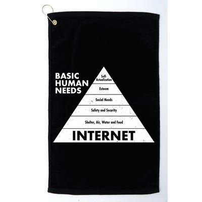 Basic Human Needs Pyramid  Golf Towel