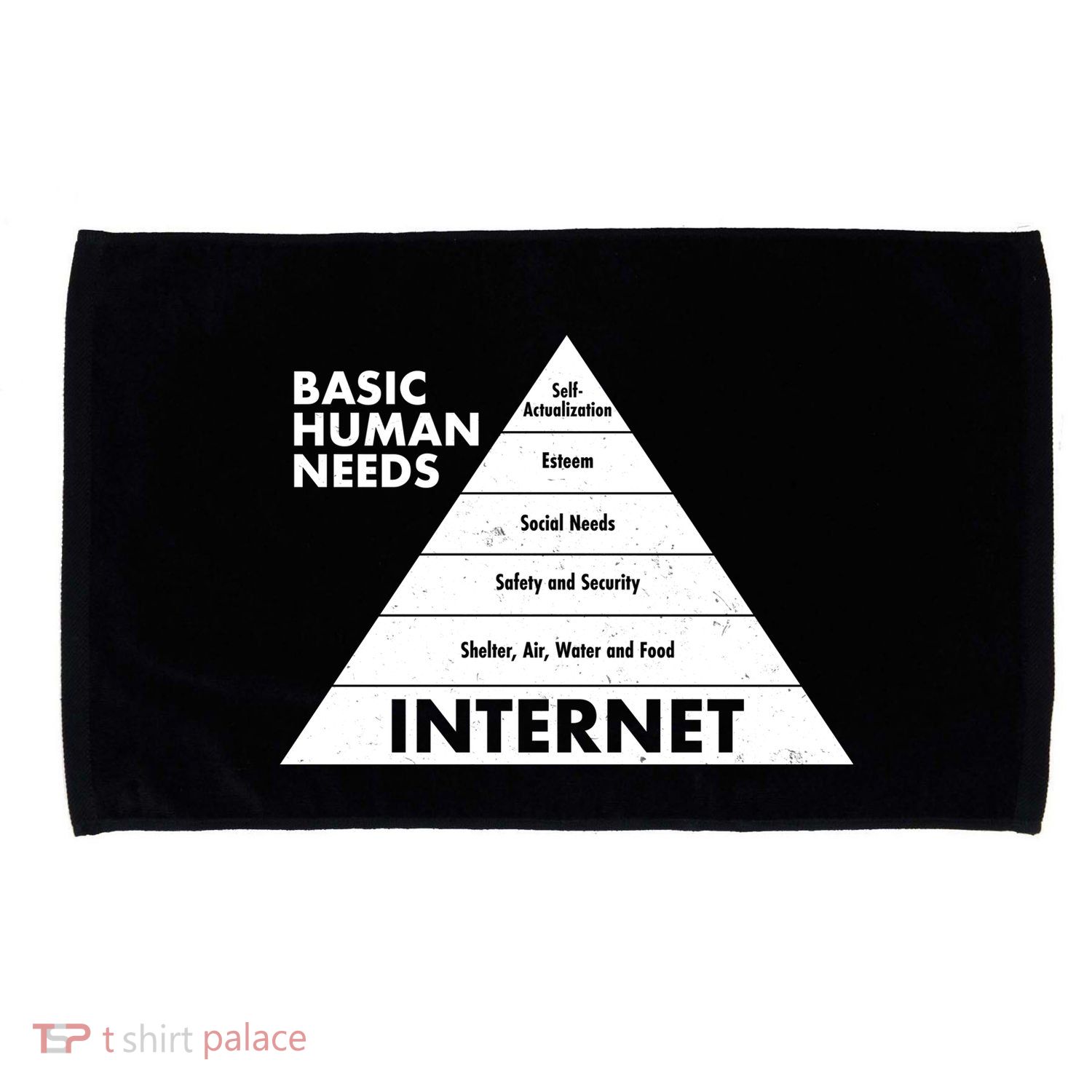 Basic Human Needs Pyramid  Microfiber Hand Towel
