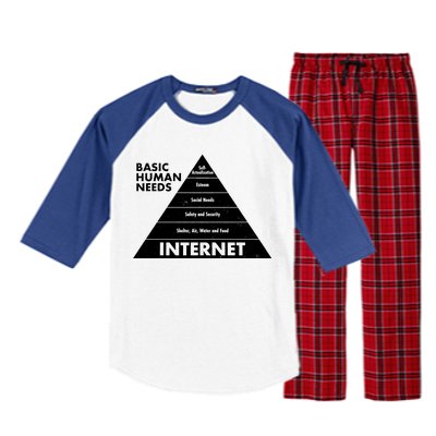 Basic Human Needs Pyramid  Raglan Sleeve Pajama Set