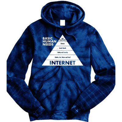 Basic Human Needs Pyramid  Tie Dye Hoodie