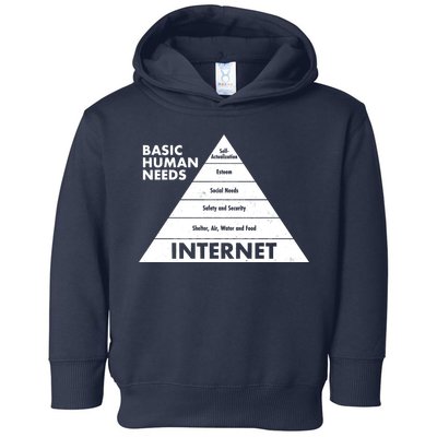 Basic Human Needs Pyramid  Toddler Hoodie