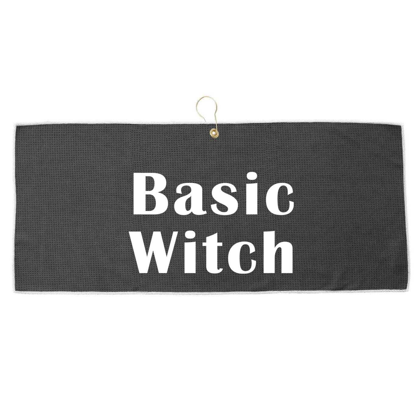 Basic Witch Large Microfiber Waffle Golf Towel